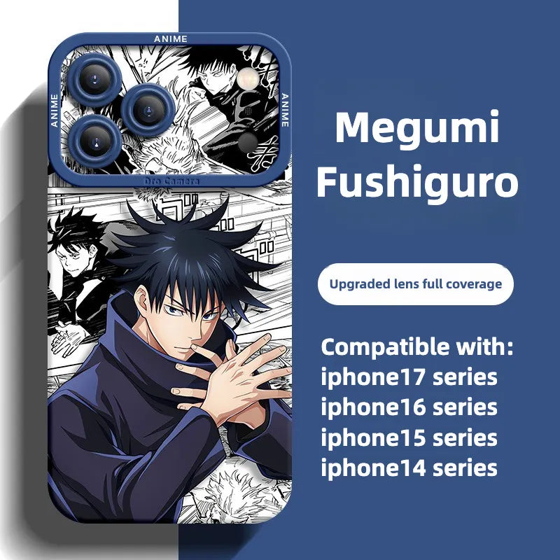 Anime Jujutsu Kaisen Satoru Gojo Funda para teléfono serie iPhone 17