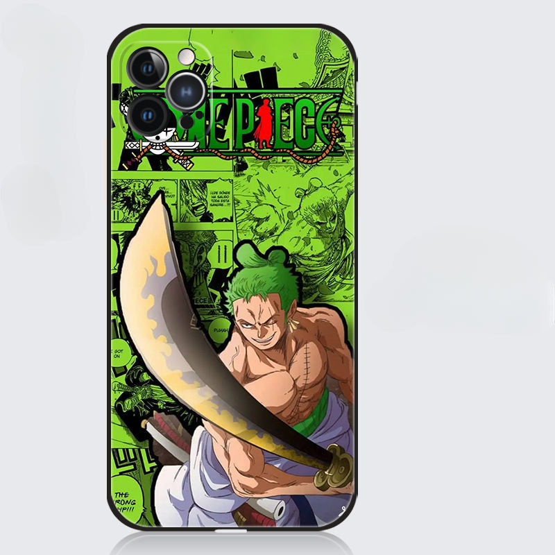 ONE PIECE Roronoa Zoro Silicone Anime Case for Apple iPhone