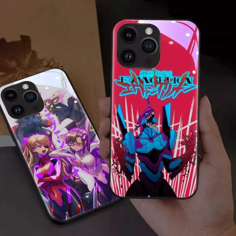 Neon Genesis Evangelion EVA-01 Smart Sound-Activated Glowing LED Phone Case