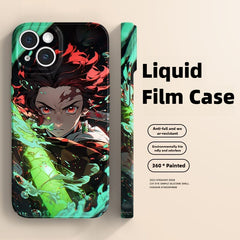 Demon Slayer Glossy Anime Phone Cases for Apple IPhone