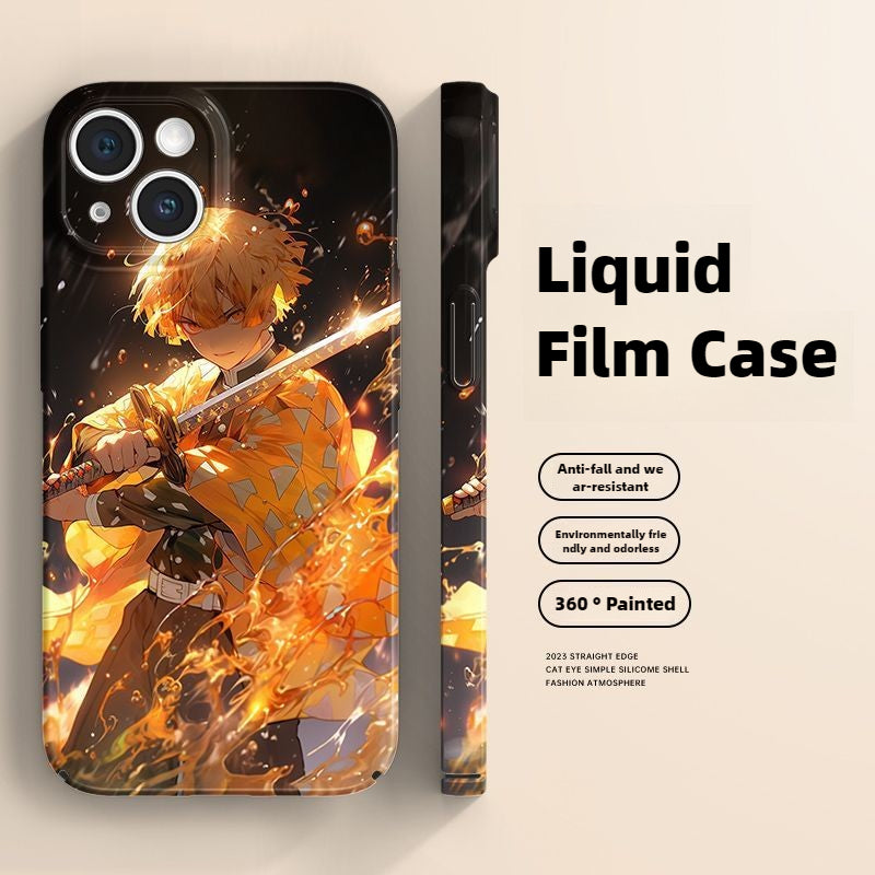 Demon Slayer Glossy Anime Phone Cases for Apple IPhone