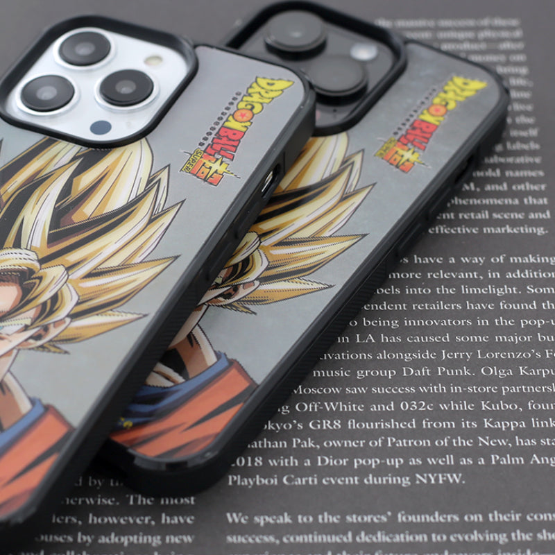 3D Dragon Ball Goku Mirage Frosted Magsafe Mobile Phone Case for Apple IPhone Series