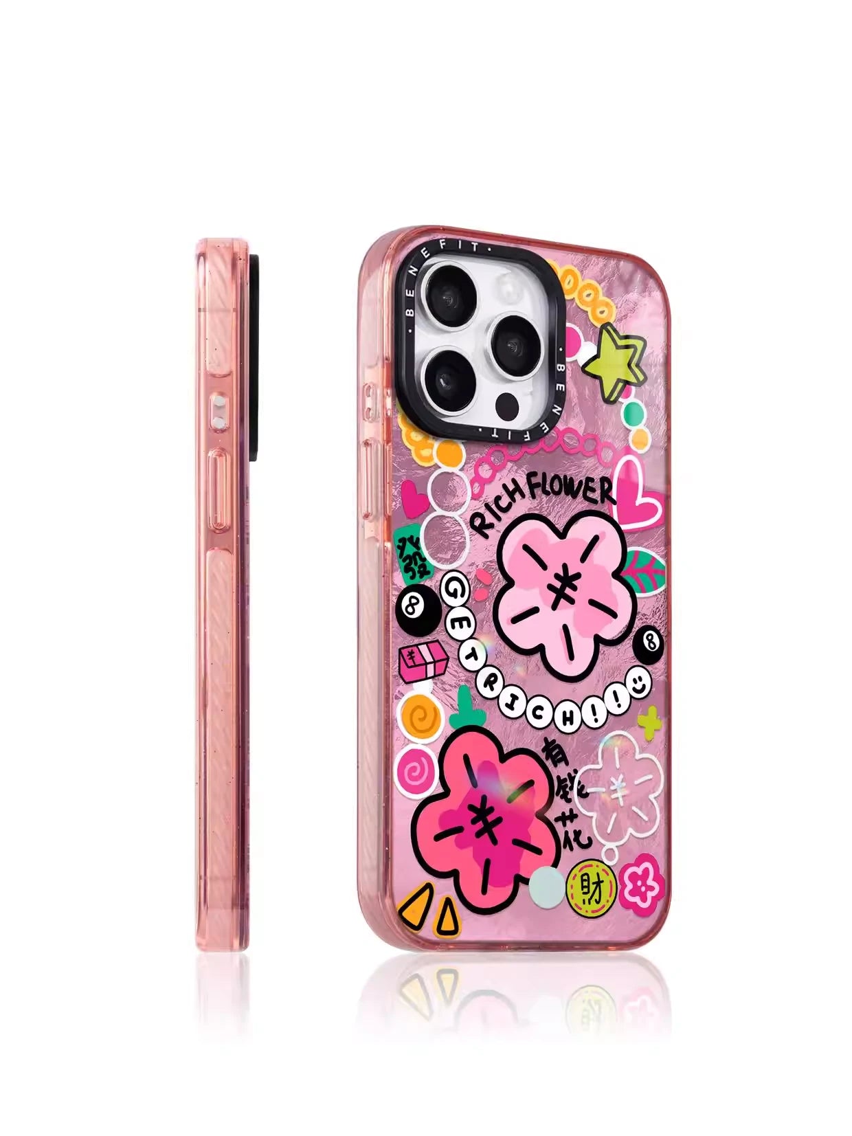 Y2K Aesthetic Pink Graffiti Magsafe iPhone Case Magnetic Shockproof Cover