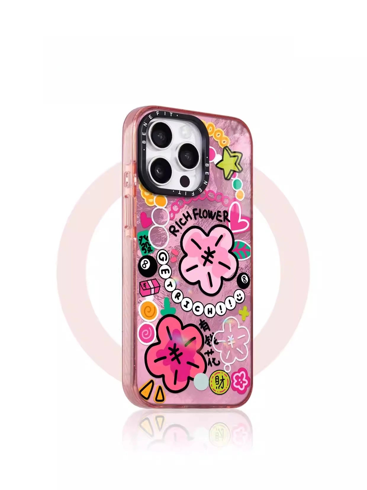 Y2K Aesthetic Pink Graffiti Magsafe iPhone Case Magnetic Shockproof Cover