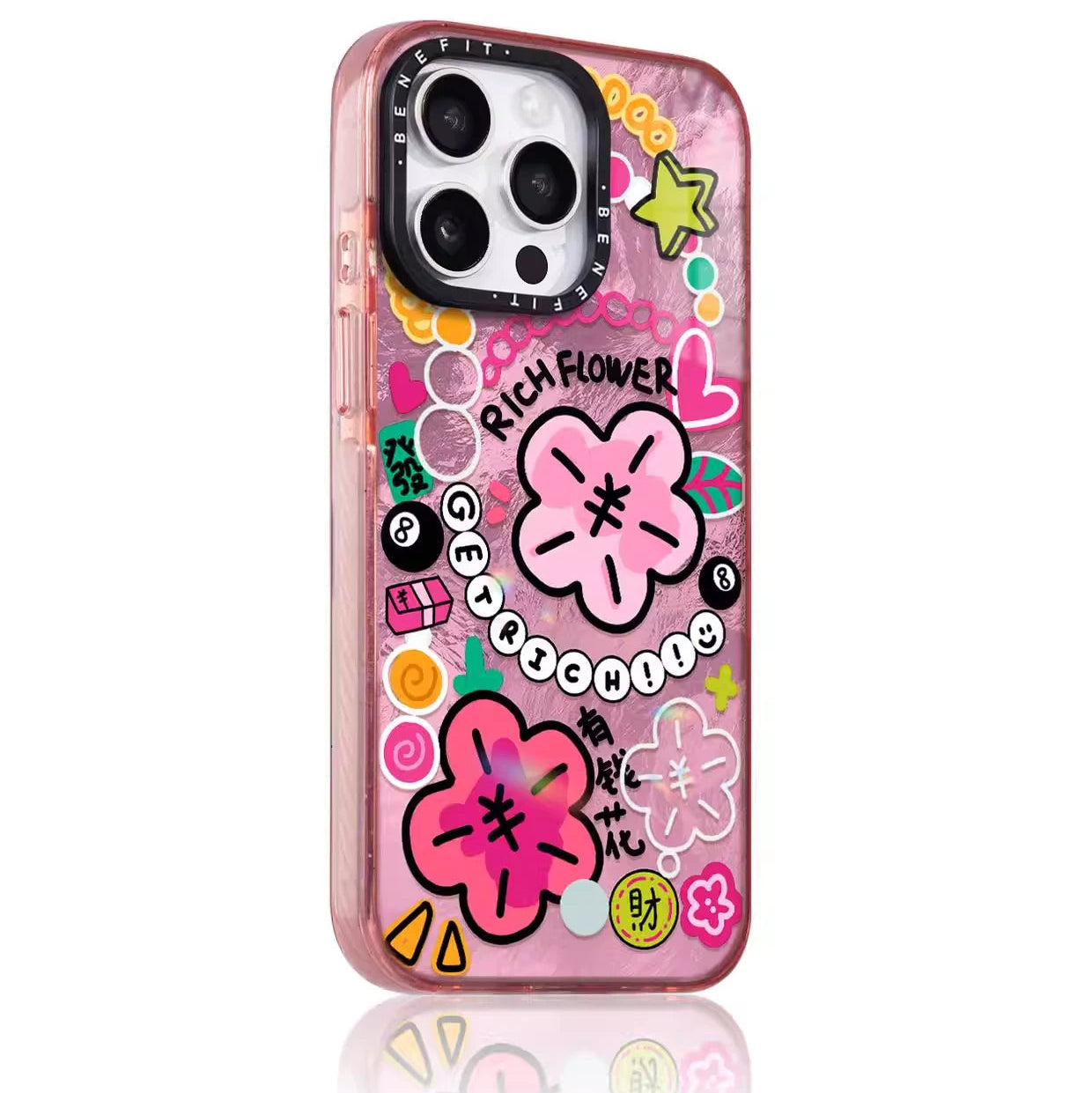 Y2K Aesthetic Pink Graffiti Magsafe iPhone Case Magnetic Shockproof Cover