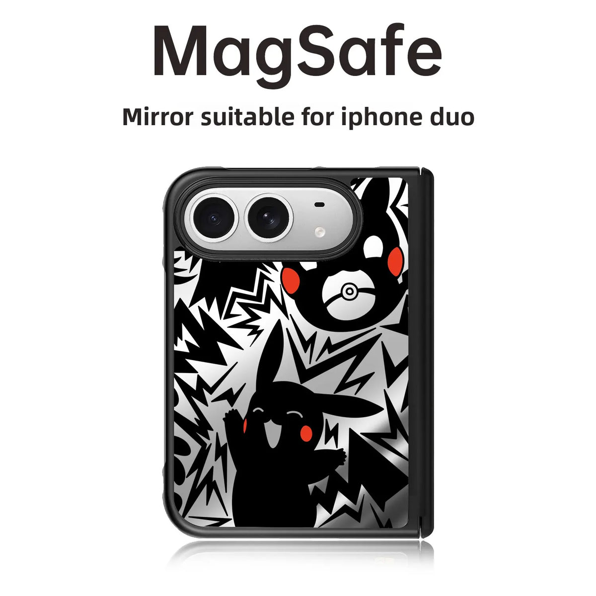 Pokemon Pikachu iPhone Duo Mirror Magnetic Magsafe Phone Case