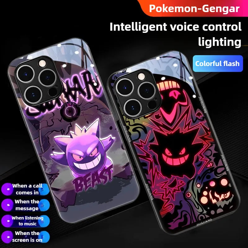 Pokemon Gengar LED Glowing Phone Case Cover | Gengar Light Up Case | iPhone 17 Case