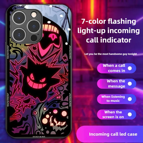 Pokemon Gengar LED Glowing Phone Case Cover