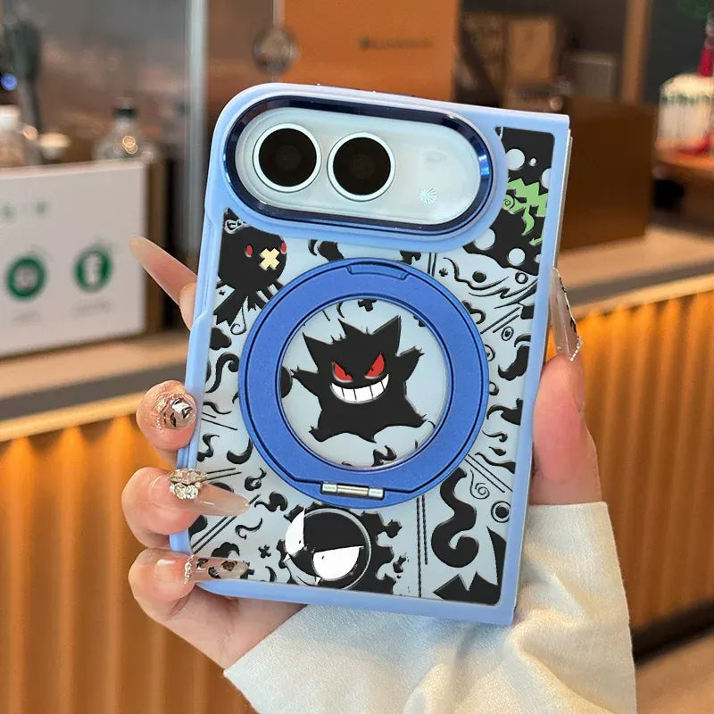Pokemon Gengar Magsafe iPhone Duo Phone Case with 360-Degree Rotating Kickstand