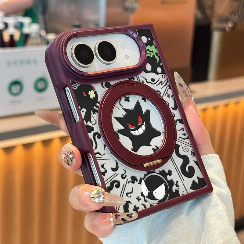 Pokemon Gengar Magsafe iPhone Duo Phone Case with 360-Degree Rotating Kickstand