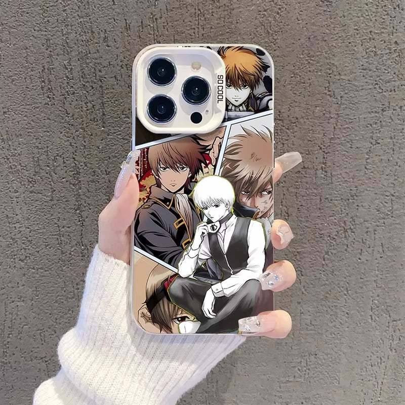 Funda de silicona para teléfono con el anime Death Note Nate River