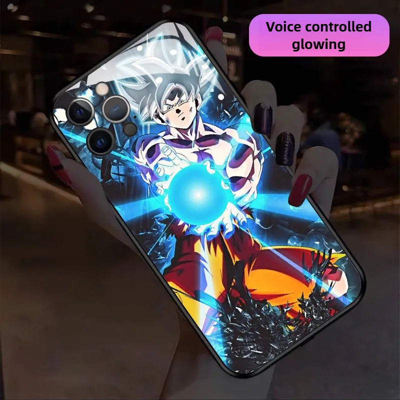 Mastered Ultra Instinct Goku RGB Light Glowing Phone Case