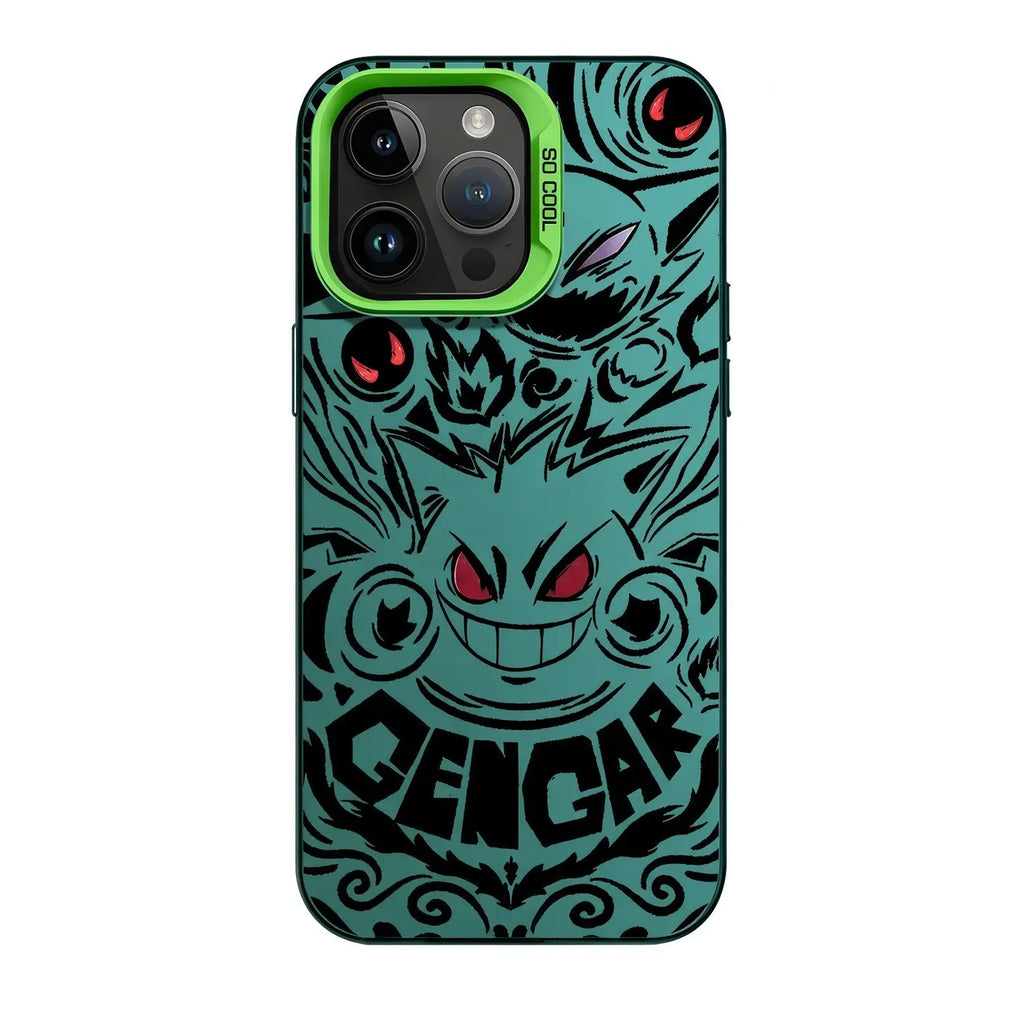 Anime Dickens Gengar Phone Case iPhone 18 Series Matte Phone Cover
