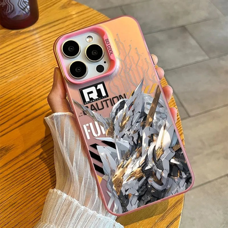 Mobile Suit Gundam Anime Phone Cases Hard TPU Phone Case | R1 Caution