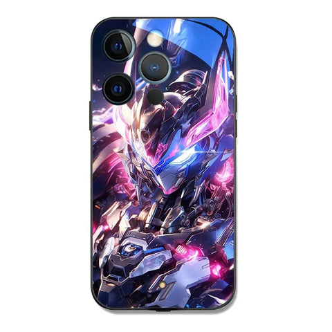 Mobile Suit Gundam Glowing LED Phone Case Light Up Anime Phone Case