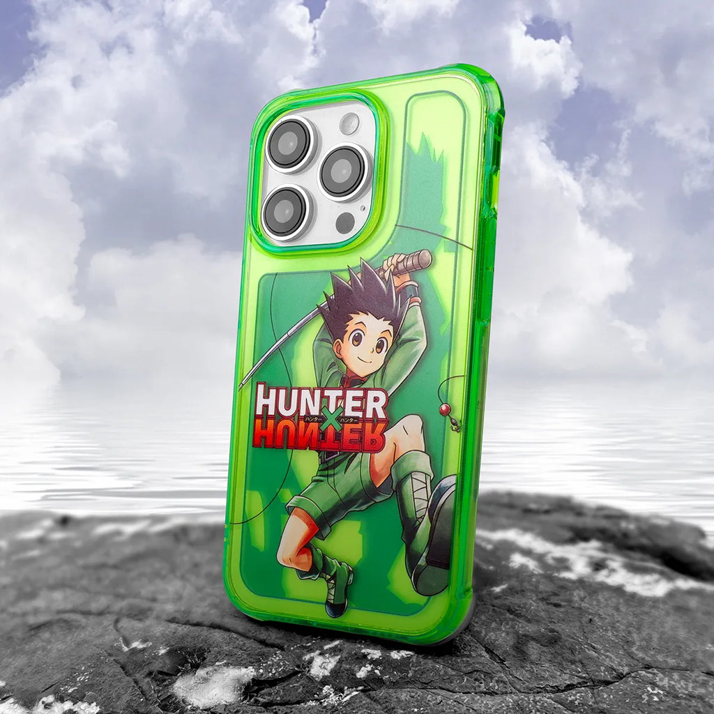 Funda transparente para teléfono Hunter × Hunter GON·FREECSS Anime verde brillante