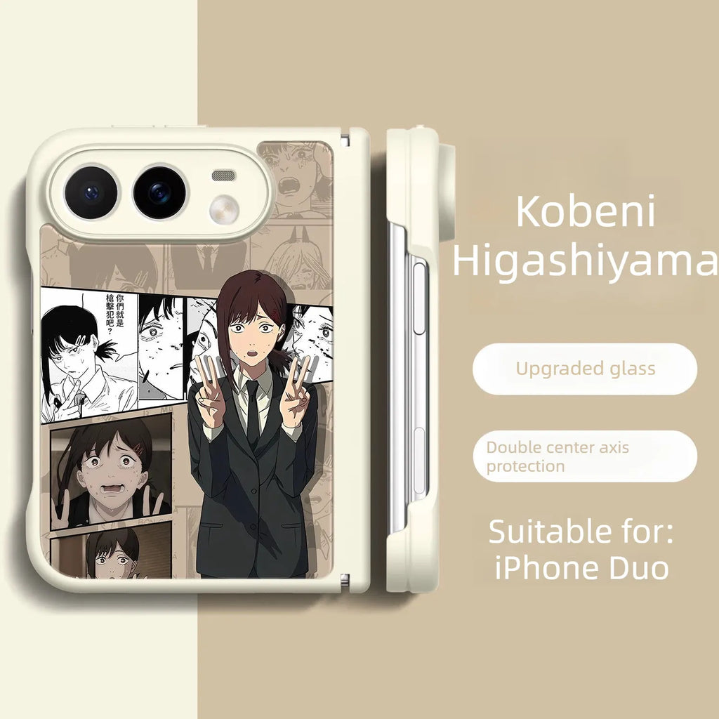 Chainsaw Man Anime iPhone Duo Glass Magsafe Phone Case