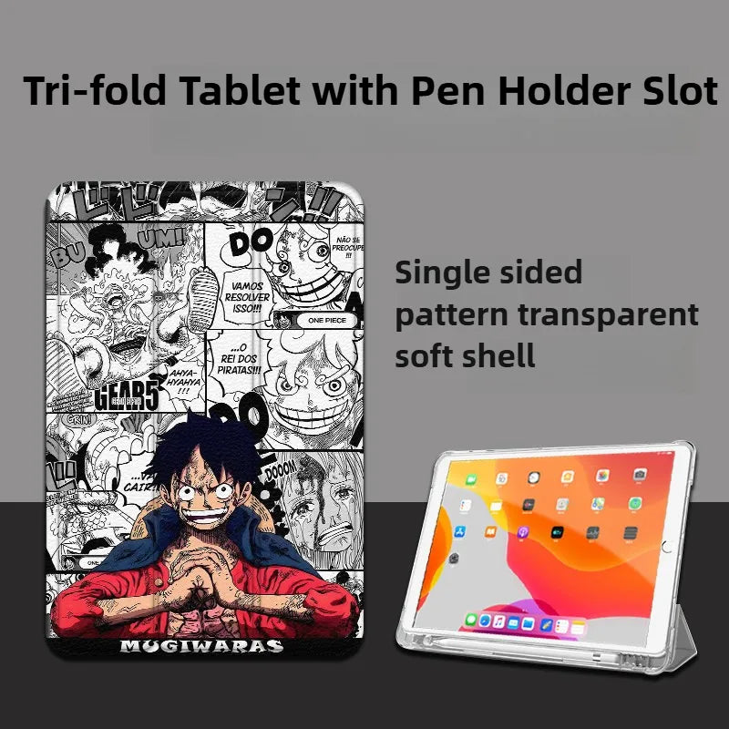 ONE PIECE Luffy iPad Protective Case All-inclusive Anime iPad Case