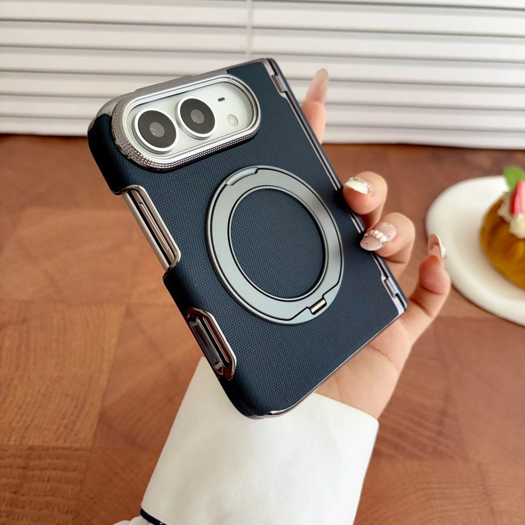 Metal iPhone Duo Magsafe Phone Case with 360-Degree Rotating Kickstand