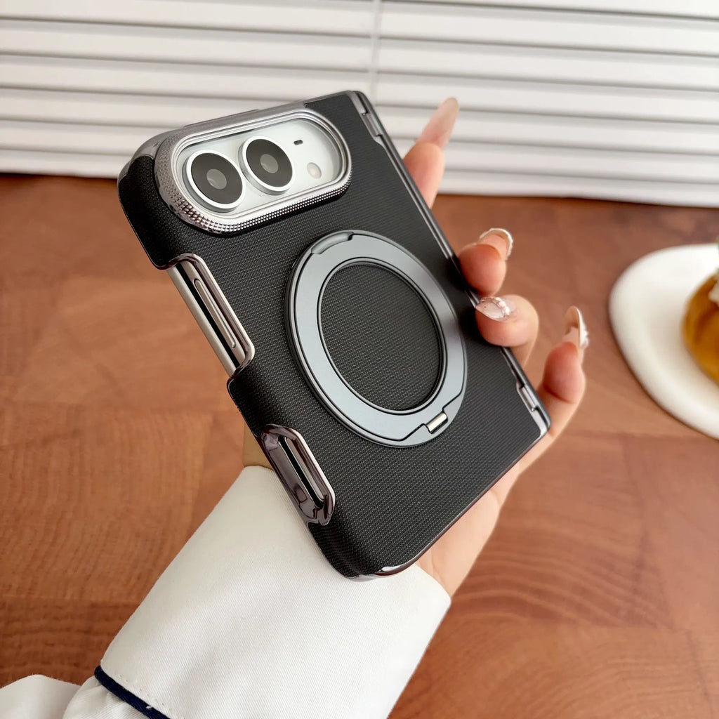 Metal iPhone Duo Magsafe Phone Case with 360-Degree Rotating Kickstand