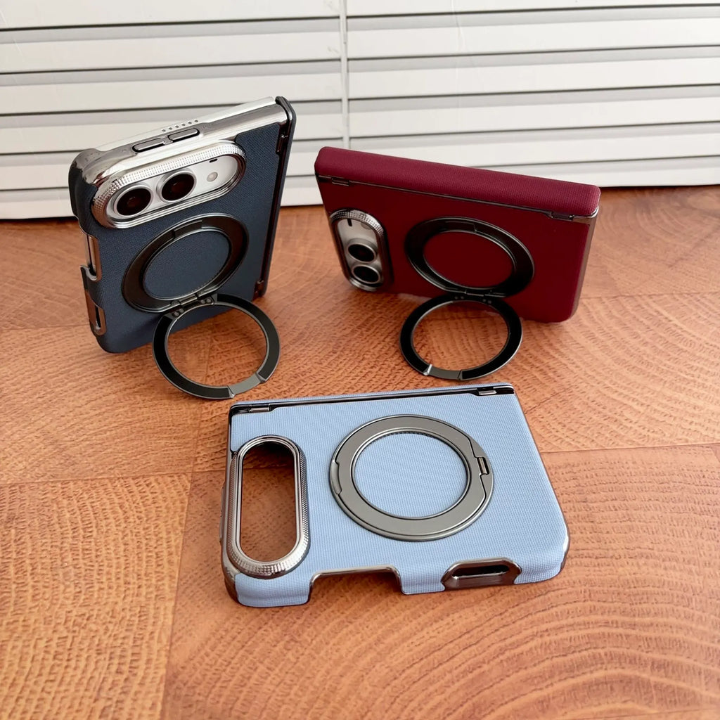Metal iPhone Duo Magsafe Phone Case with 360-Degree Rotating Kickstand