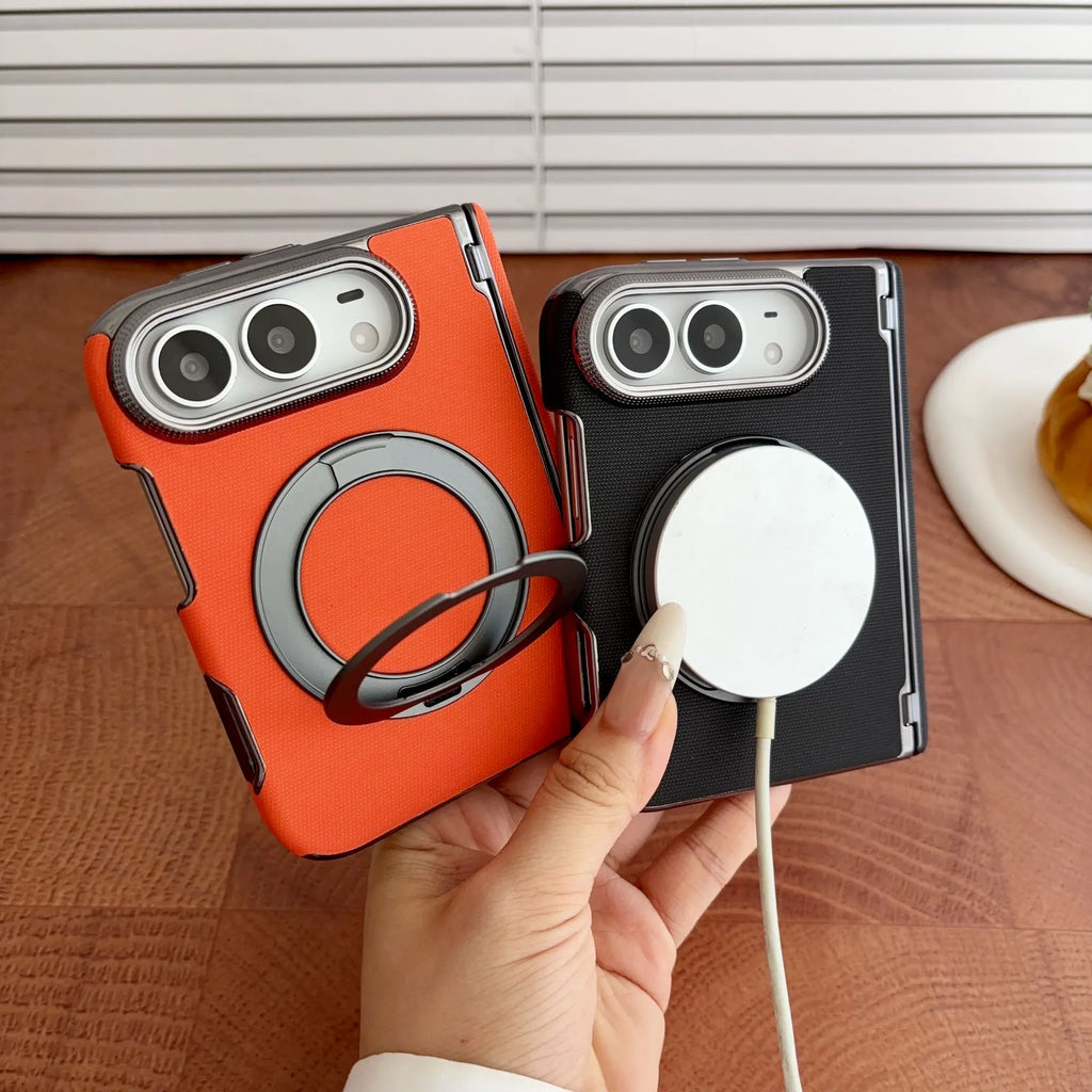 Metal iPhone Duo Magsafe Phone Case with 360-Degree Rotating Kickstand