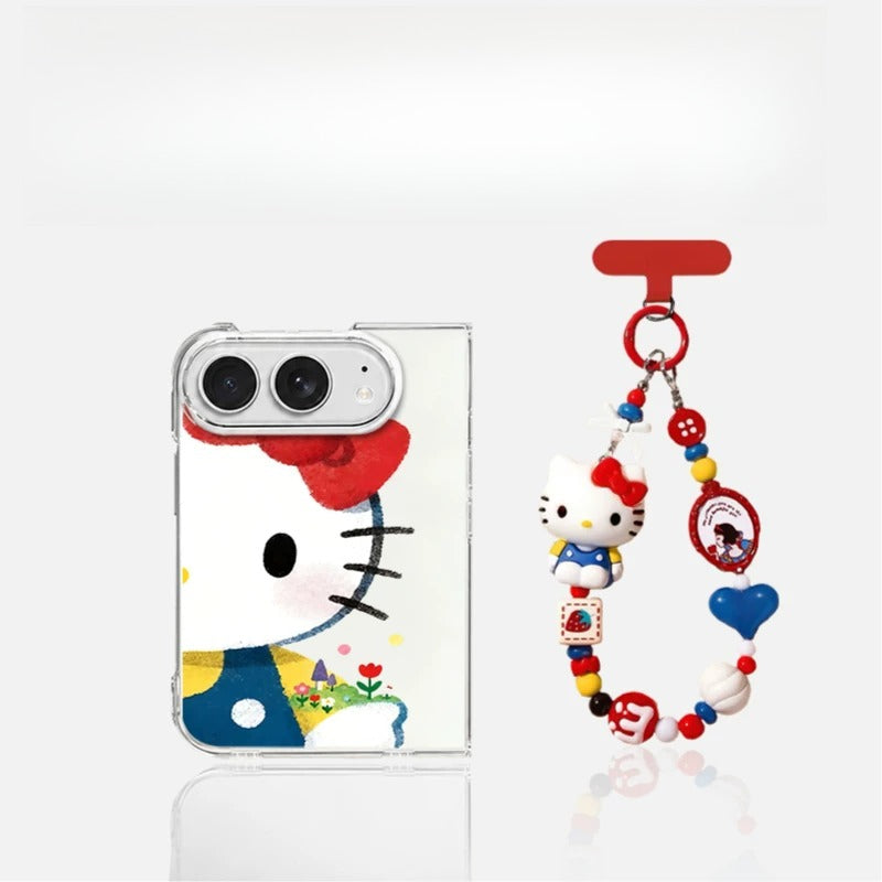 Cute Kitty iPhone Duo Phone Case with Phone Strap