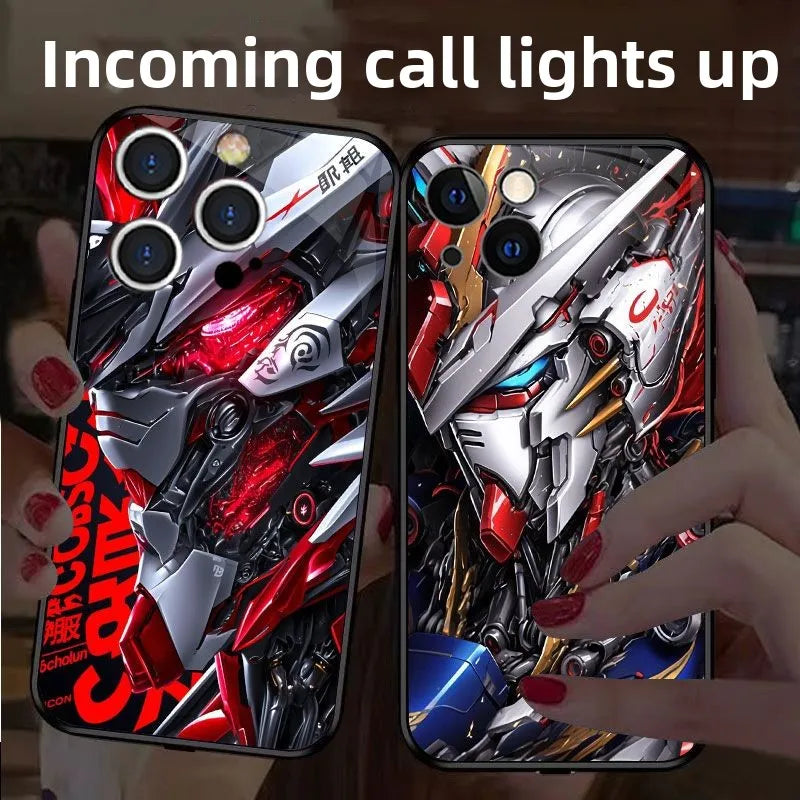 Mobile Suit Gundam light Up Glowing Phone Case Glowing Anime Phone Case