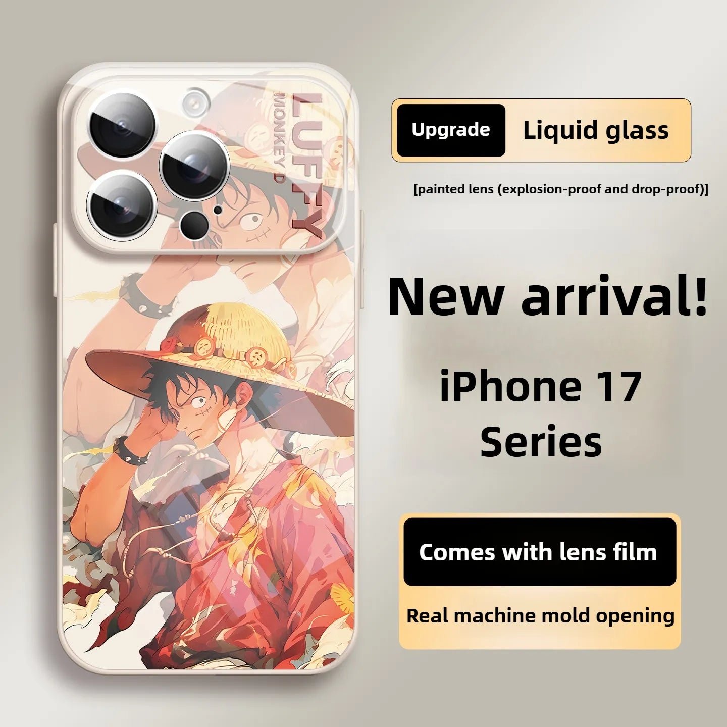 Funda de silicona para iPhone 17 de One Piece Brook Anime