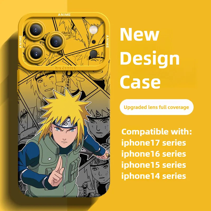 Funda protectora de silicona para teléfono Naruto Anime Serie 17 con diseño de pupila y ojos