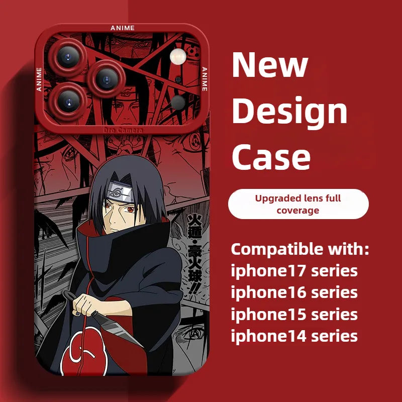 Funda protectora de silicona para teléfono Naruto Anime Serie 17 con diseño de pupila y ojos