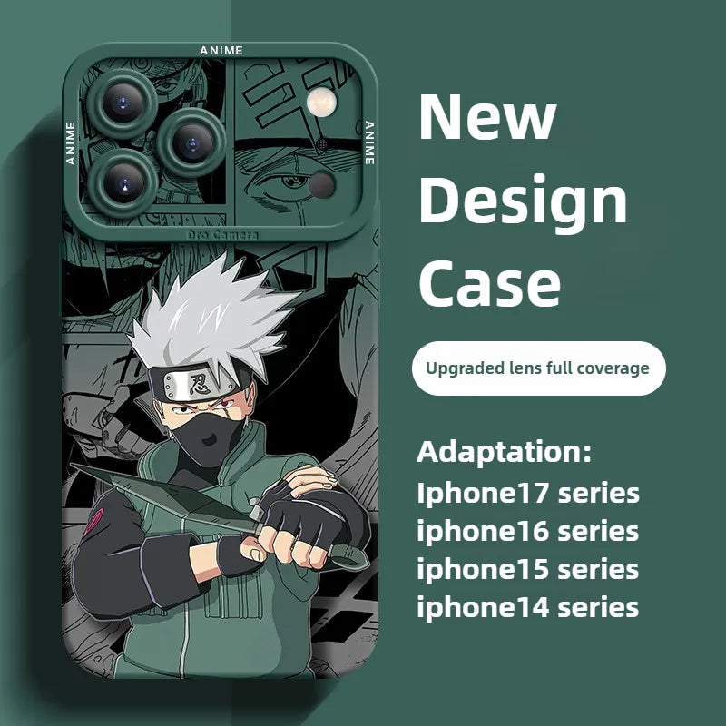 Funda protectora de silicona para teléfono Naruto Anime Serie 17 con diseño de pupila y ojos