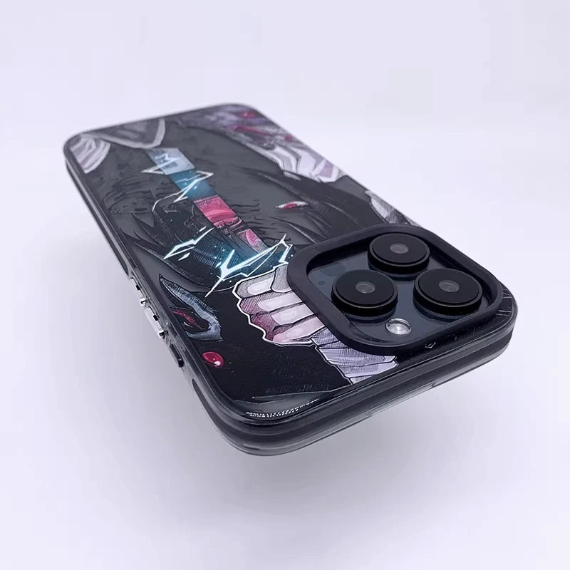 Naruto Sasuke Uchiha Laser Anime Phone Case