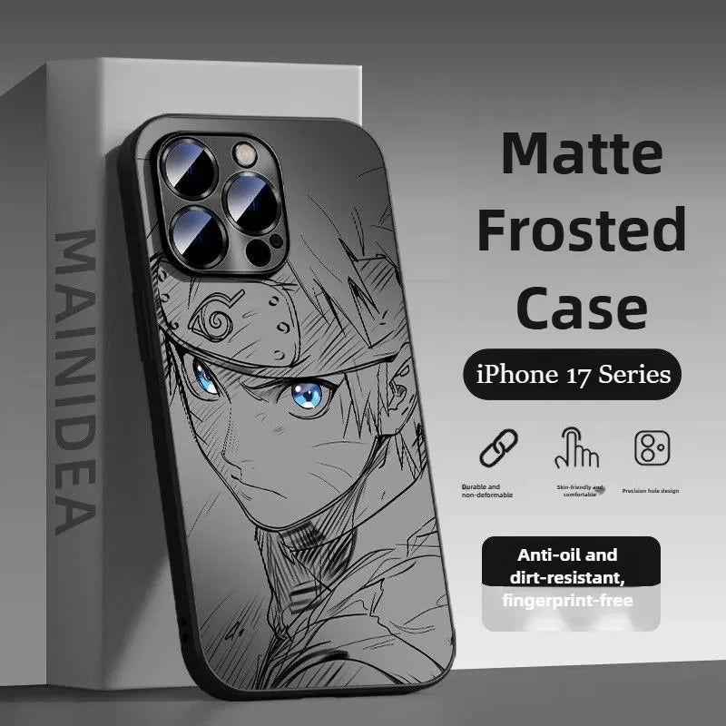 Naruto Frosted Acrylic iPhone 17 Case Anime Phone Case