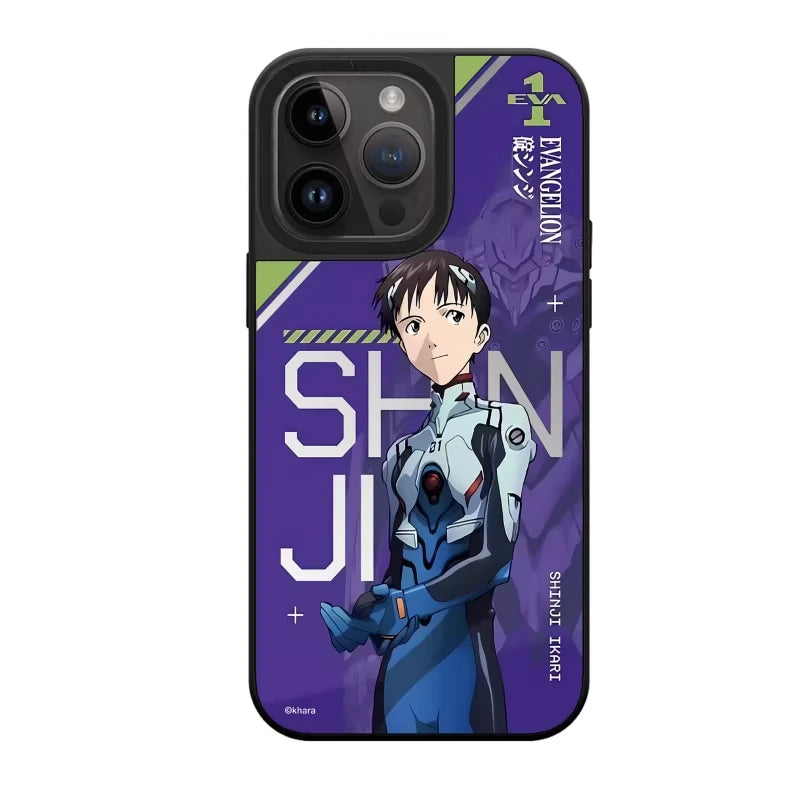 Neon Genesis Evangelion Glossy Magsafe Magnetic Phone Case for iPhone