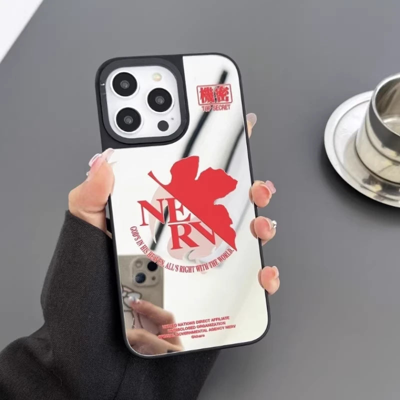 Neon Genesis Evangelion Glossy Magsafe Magnetic Phone Case for iPhone