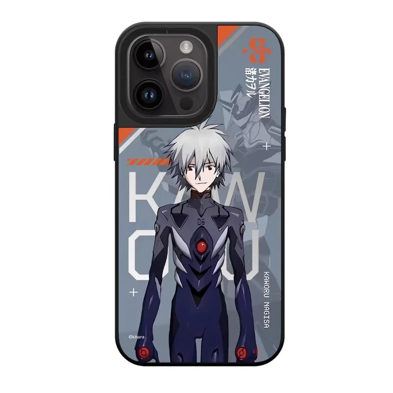 Neon Genesis Evangelion Glossy Magsafe Magnetic Phone Case for iPhone