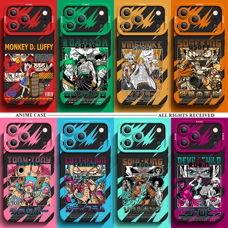 Funda protectora de silicona para iPhone de ONE PIECE