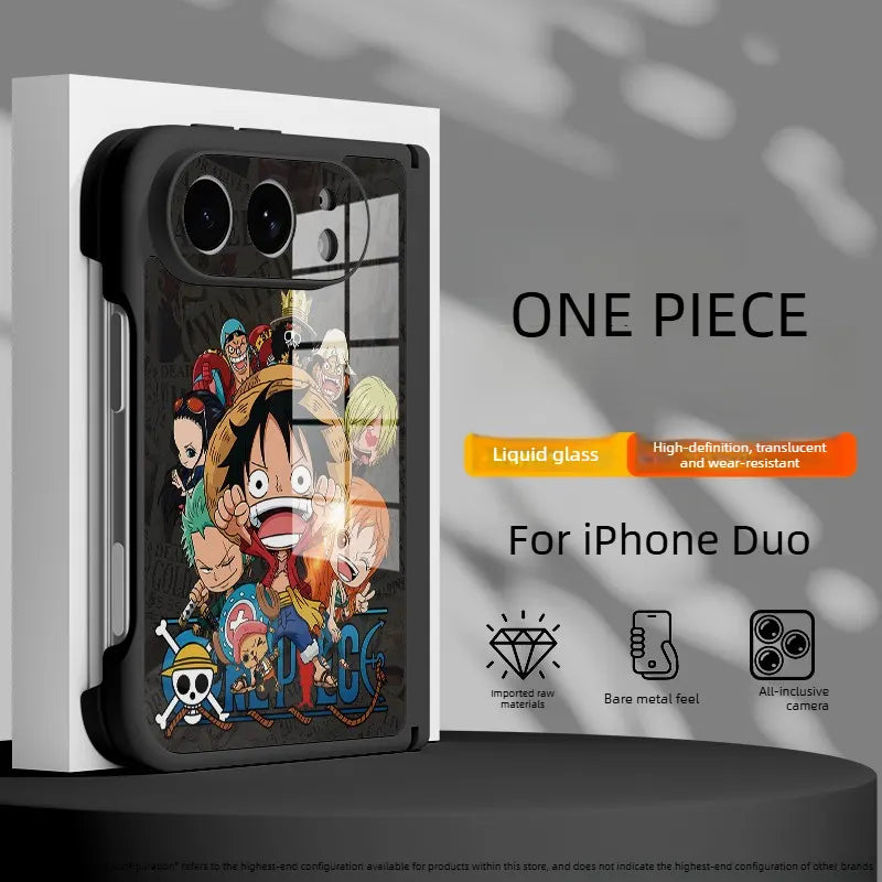 ONE PIECE Luffy Anime Apple Falio iPhone Duo Case Glass Magsafe Phone Case