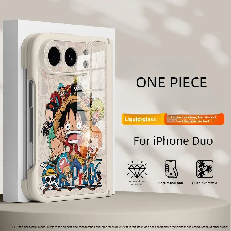 ONE PIECE Luffy Anime Apple Falio iPhone Duo Case Glass Magsafe Phone Case