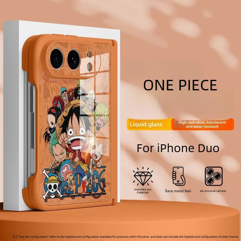 ONE PIECE Luffy Anime Apple Falio iPhone Duo Case Glass Magsafe Phone Case