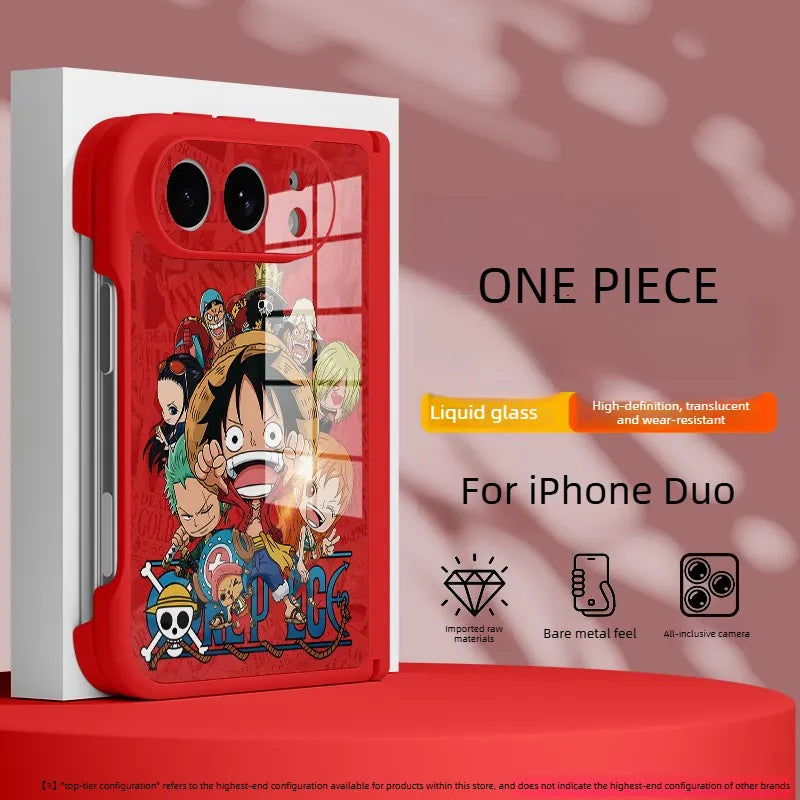 ONE PIECE Luffy Anime Apple Falio iPhone Duo Case Glass Magsafe Phone Case
