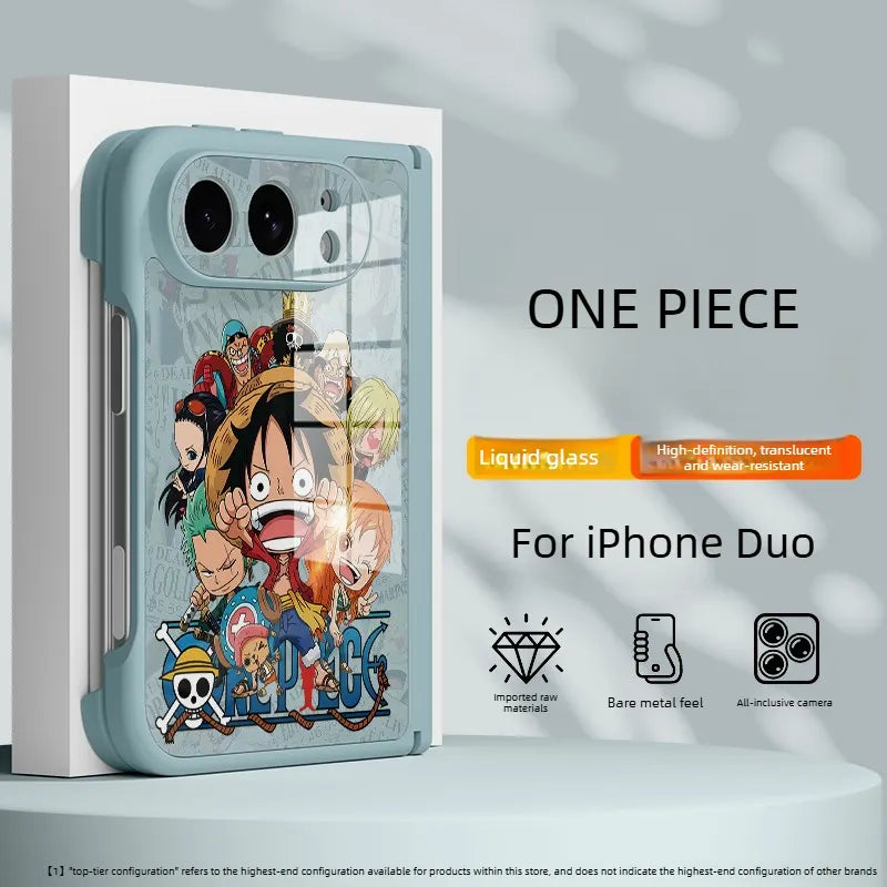 ONE PIECE Luffy Anime Apple Falio iPhone Duo Case Glass Magsafe Phone Case