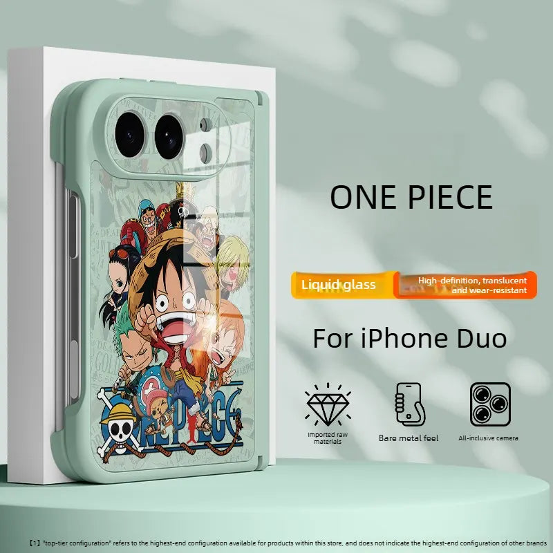 ONE PIECE Luffy Anime Apple Falio iPhone Duo Case Glass Magsafe Phone Case