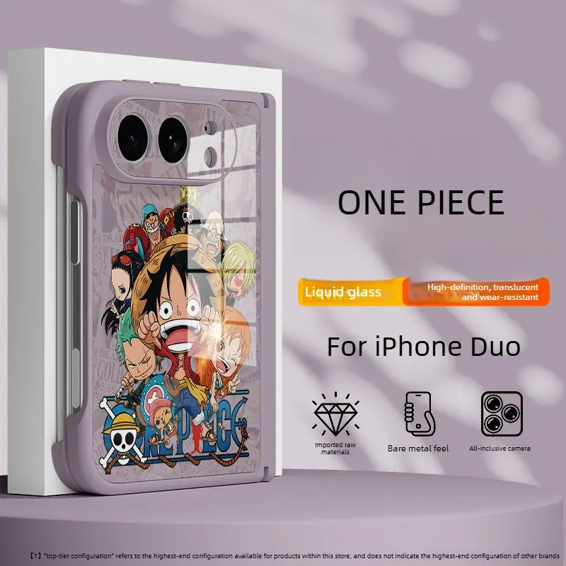 ONE PIECE Luffy Anime Apple Falio iPhone Duo Case Glass Magsafe Phone Case