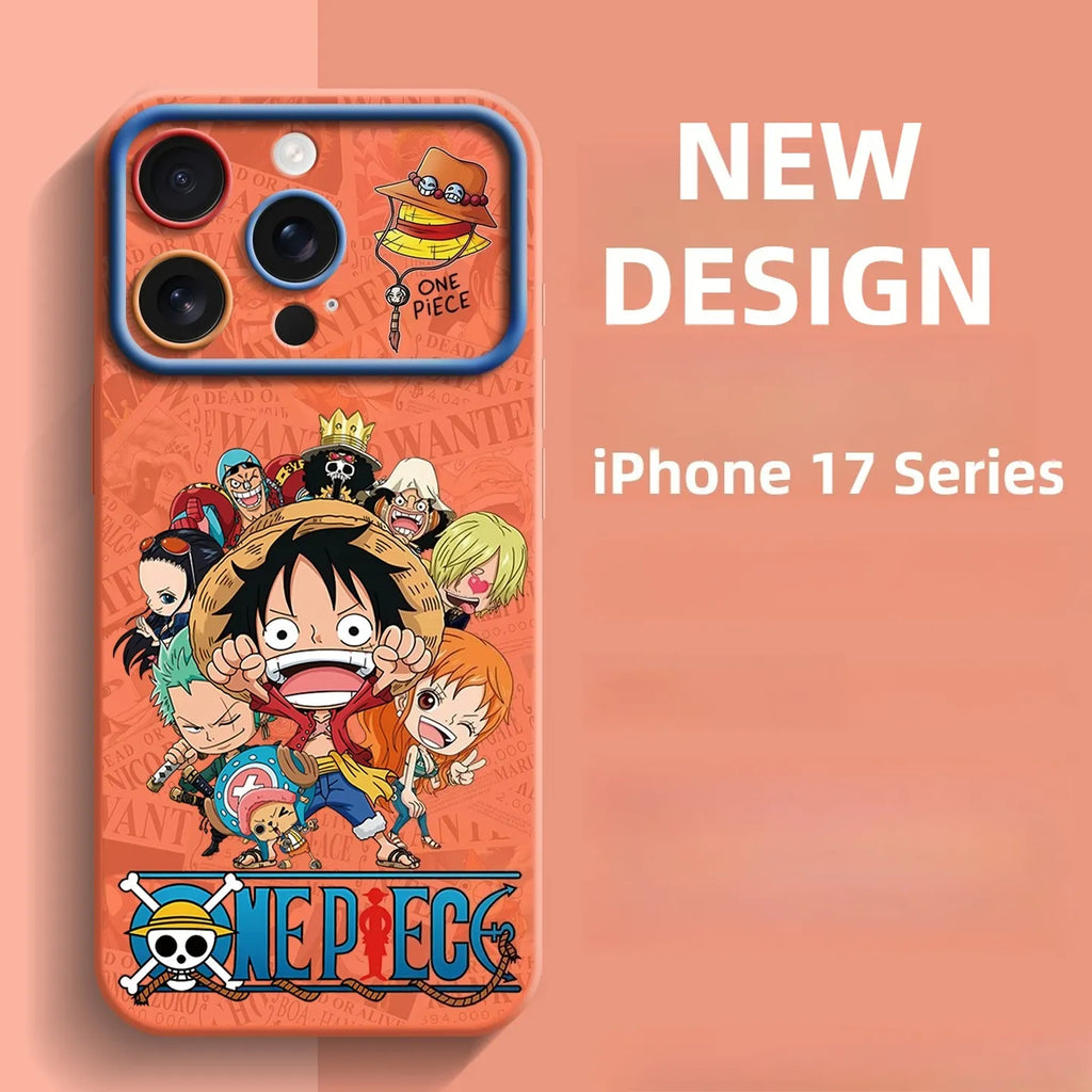 Funda de silicona para iPhone 17 de One Piece Brook Anime