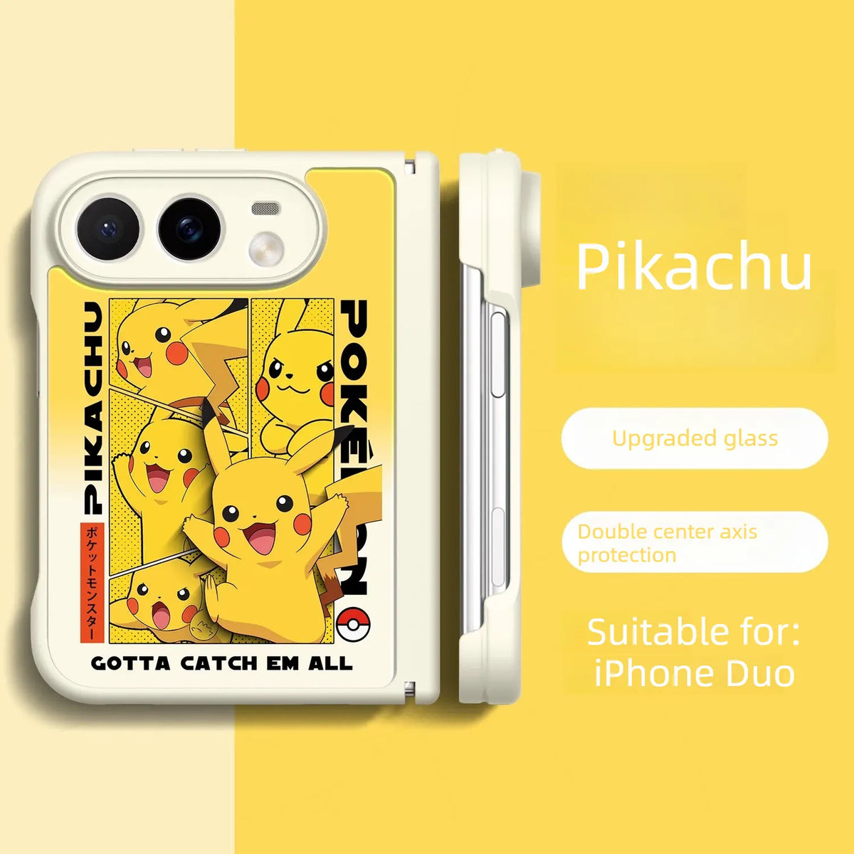 Pokemon Anime iPhone Duo Case Glass Magsafe Phone Case