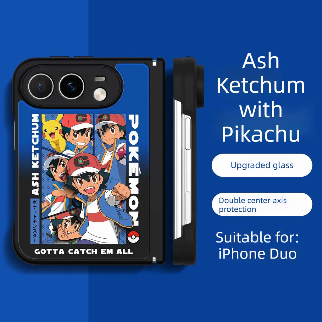 Pokemon Anime iPhone Duo Case Glass Magsafe Phone Case