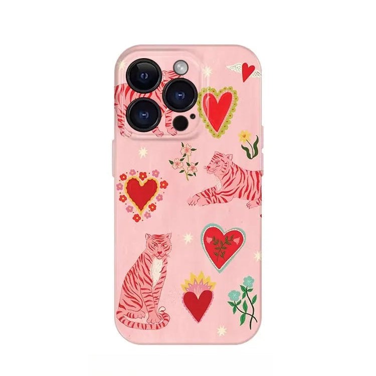 Pink Tiger Phone Case for Apple iPhone