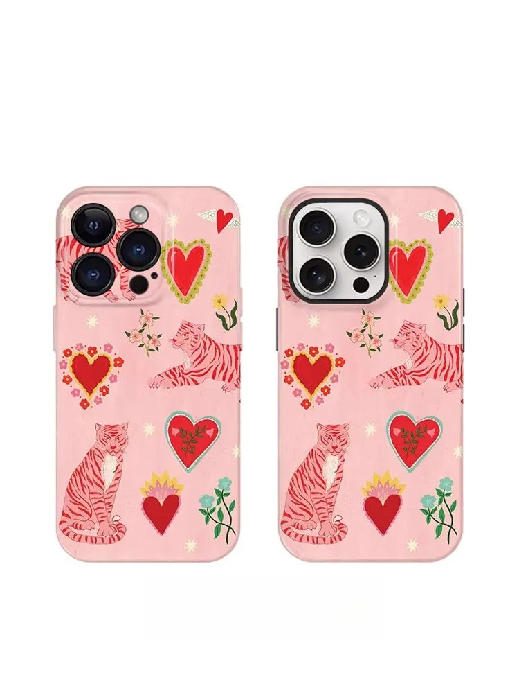 Pink Tiger Phone Case for Apple iPhone